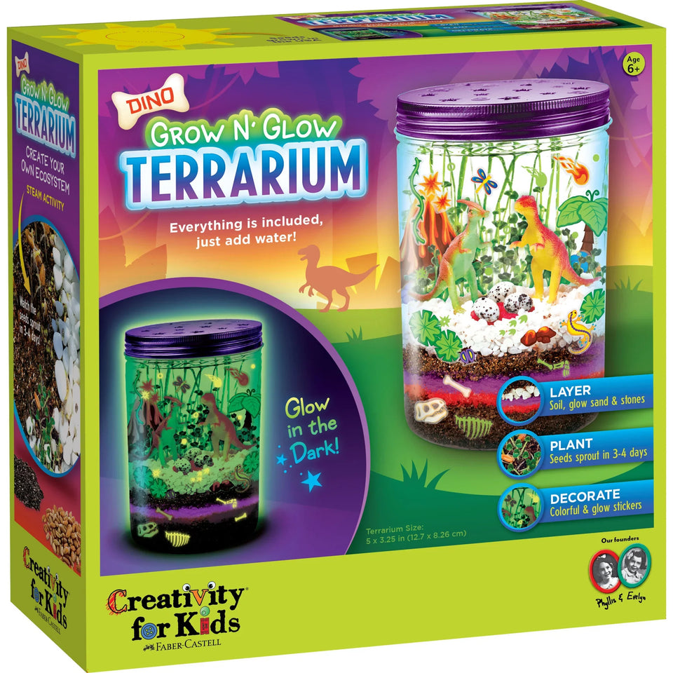 Creativity for Kids: Grow N' Glow Dino Terrarium